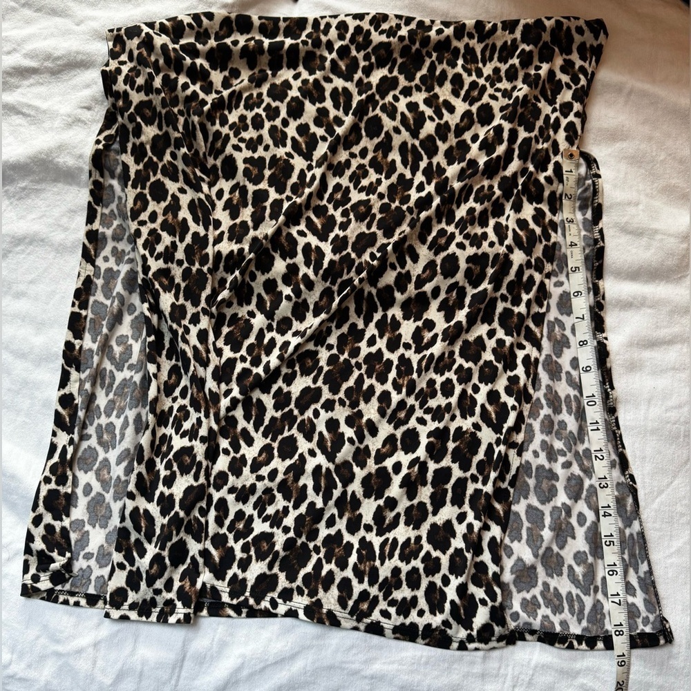 Halogen Animal Print Long Skirt Size L - Picture 6 of 7